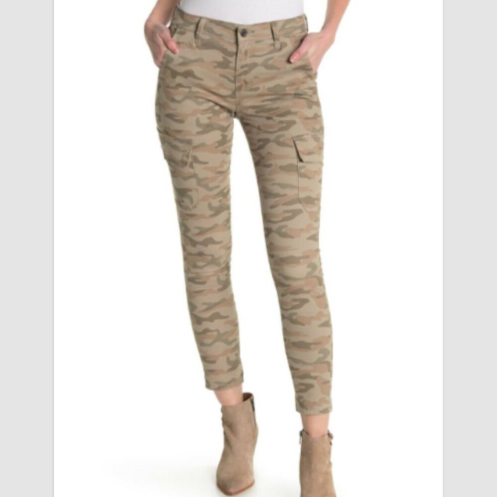 Joe's Jeans - Womens Mid Rise Utility Skinny Jeans - Olive Camo